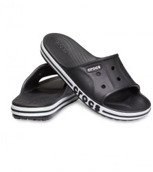 crocs - Crocs Terlik Bayaband Slide Black-white 205392-066 (1)