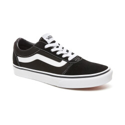 Vans Ward {suede/canvas} Black White Vn0a38j9ıju1 (3)